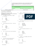 Soal Tentang Conditional Sentence Type 0 Dan 1