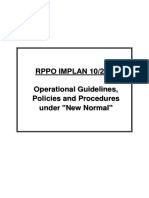 RPPO IMPLAN 10-2020 Operational Guidelines, Policies and Procedures New Normal (SIGNED COPY)