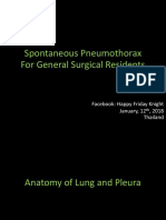 Spontaneous Pneumothorax For General Surgical Residents: Facebook: Happy Friday Knight January, 12, 2018 Thailand