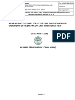 Method of Statement For Foundation of P5, P11 69kv