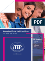 International Test of English Proficiency: iTEP ... Ready When You Are!