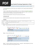 How To Assign Standard Purchasing Organization To Plant in SAP