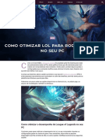 Como Otimizar Lol para Rodar Melhor No Seu PC