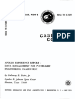 Apollo Experience Report Data Management For Post Flight Engineering Evaluation