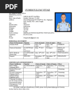 Curriculum Vitae: Personal Document Name of Document Number Date of Issued Date of Expiry Place