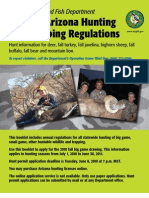 2010 - 2011 Arizona Hunting and Trapping Regulations Brochure