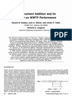 Micronutrient Addition and Its Impact On WWTP Performance