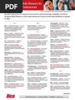 Dice - Tech Skills Glossary PDF