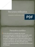 Recurso de Aclaración y Rectificación - Profesor Alejandro Huberman