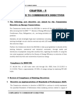 Chapter - 5: Compliance To Commission'S Directives