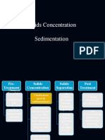 Solids Concentration Sedimentation