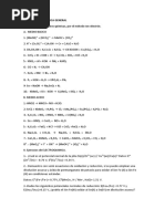 EJERCICIOS Reacciones Químicas y Electroquimica