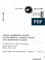 Apollo Experience Report Lunar Module Landing Radar and Rendezvous Radar