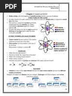 Radio-Activity Structure of The Atom Size of The Atom.: Physics