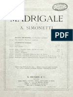 Madrigal by A. Simonetti For Small Orchestra