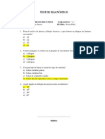 Test Diagnóstico Dibujo Mecánico Aula Virtual PDF