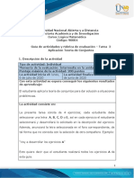 Guía de Actividades y Rúbrica de Evaluación - Unidad-2-Tarea - 2 - Aplicación Teoría de Conjuntos PDF