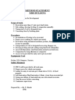 Method Statement Mrs Building: Purpose: Scope of Work