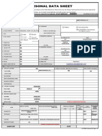 Personal Data Sheet