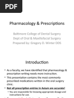 Pharmacology & Prescriptions