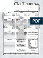 Old Clan Tzimisce: Attributes