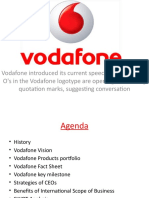 Vodafone Introduced Its Current Speech Mark Logo The O's in The Vodafone Logotype Are Opening and Closing Quotation Marks, Suggesting Conversation