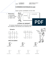 La Adición de Números Naturales Al 999 PDF