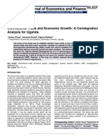 International Trade and Economic Growth: A Cointegration Analysis For Uganda