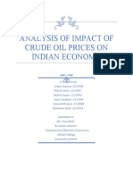 AN Analysis of Impact of Crude Oil Prices On Indian Economy