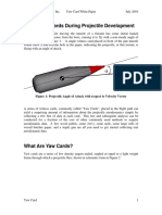 Use of Yaw Cards During Projectile Development