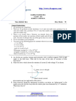 CBSE 2011 Model Test Paper For Physics 12th