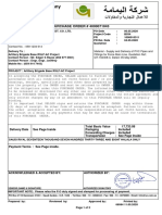 Al-Yamama Company: PURCHASE ORDER # 4000071043