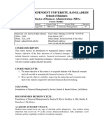 MBA 511 Fin MGT Sec 1 Course Outline