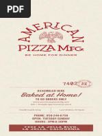 American Pizza MFG Menu