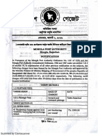 Mongla Port Tariff - 2016