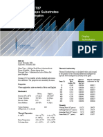 Corning 1737 AMLCD Glass Substrates: Material Information