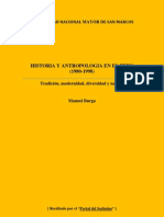 Historia y Antropología en El Perú (1980-1998)