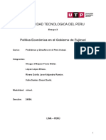 TAR SEM 14. Ensayo 3, Política Económica en El Gobierno de Fujimori