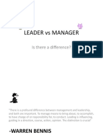 Leader Vs Manager: Is There A Difference?