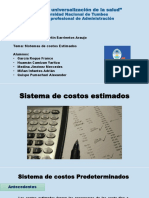 Diapositivas de Costos Estimados PDF