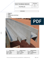 Fiche Technique Negoce: Poutrelles
