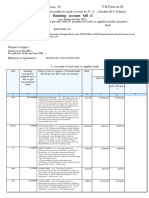 Running Account Bill - C: Assam Schedule III (Sec. II) Form No 25 F.R.Form No 29