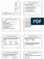 Optimization Techniques Code Optimizations