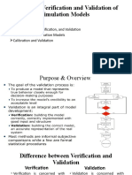 Module 5 Verification and Validation of Simulation Models