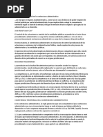 Competencia Territorial en Lo Contencioso Administrativo