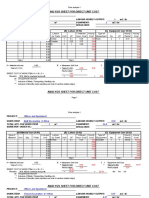 Analysis Sheet For Direct Unit Cost: Offices and Apartment Clear of Site 2 1 2