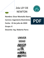 Informe Laboratorio de Fisica 2da Ley de Newton