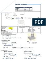 Zapata Aislada Eje G-G 1: 𝜎𝑛=σt-ɣm*hf-s/c