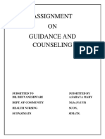 Assignment On Guidance and Counseling PDF