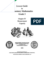 LESSON GUIDE - Gr. 3 Chapter IV - Measurement - Capacity v1.0